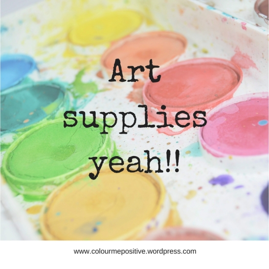 Art supplies,yeah!!